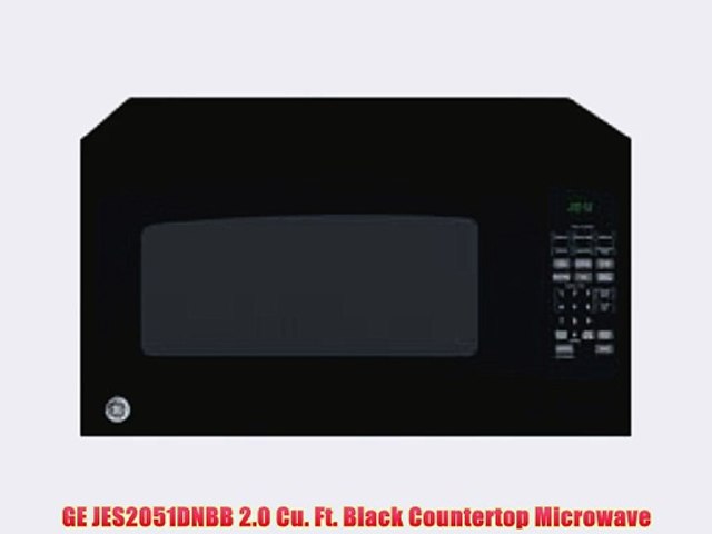 Ge Jes2051dnbb 2 0 Cu Ft Black Countertop Microwave Video