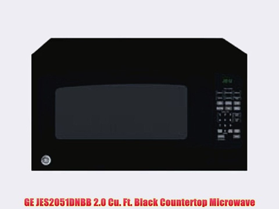 GE JES2051DNBB 2.0 Cu. Ft. Black Countertop Microwave