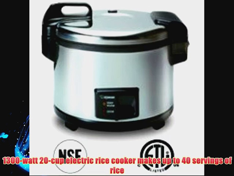 Zojirushi NYC-36 20-Cup (Uncooked) Commercial Rice Cooker and Warmer Stainless Steel