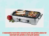 Cuisinart GR-55 Griddler Stainless Steel Nonstick Grill/Griddle Combo
