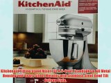 Kitchenaid Tilting Stand Mixer Tilt 4.5-Quart ksm85pbsm All Metal Housing and Gears Silver