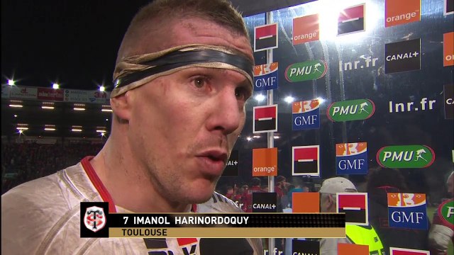 TOP14 - Oyonnax-Toulouse: Interview Imanol Harinordoquy (TLS) - J19 - Saison 2014/2015