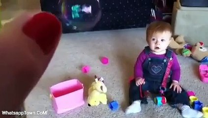 Dog is Hungry Baby Laugh Lovely