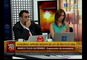 Marco Tulio Gutiérrez rechazó que se eleven requisitos para la revocatoria