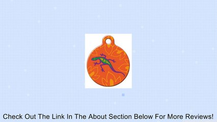 Lupine Pattern "Go Go Gecko" - Custom Pet ID Tag for Dogs and Cats - Dog Tag Art Review