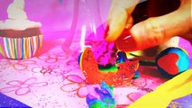 Kids Tube SURPRISE TOYS Play Doh Sweet Shoppe Cupcakes Cake Pops Disney Princess Hello Kitty LPS