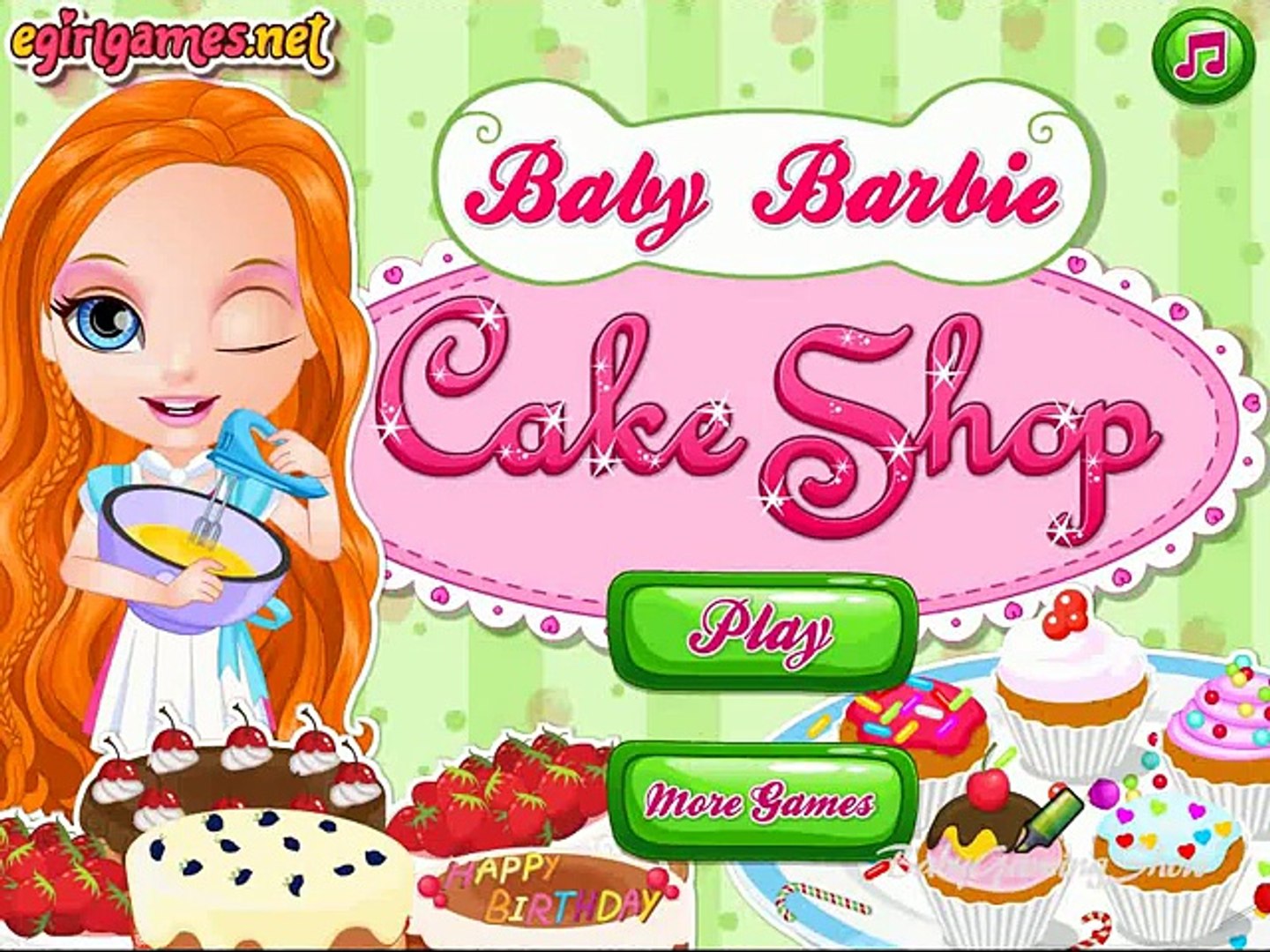 Baby Barbie Cake Shop - Let's Help Baby Barbie in Cake Shop Game - video  Dailymotion