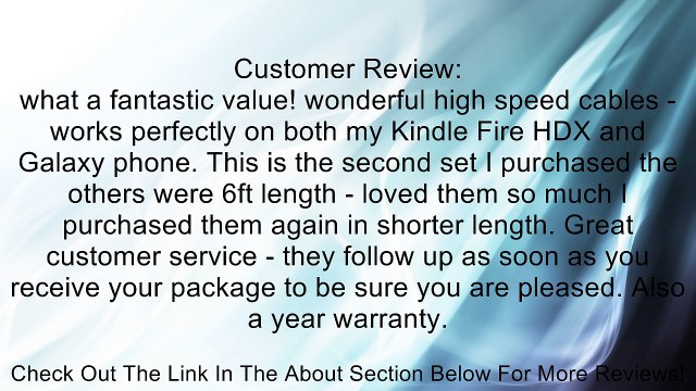 Hi-mobiler (3PCS) Black High Speed 3.2ft/1M USB2.0 A Male to Micro B Cable with Gold-Plated Connectors for Samsung LG HTC and Other Tablet Smartphone Review