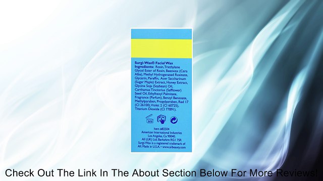 Surgi-wax Hair Remover For Face, 1 Ounce (Pack of 3) Review