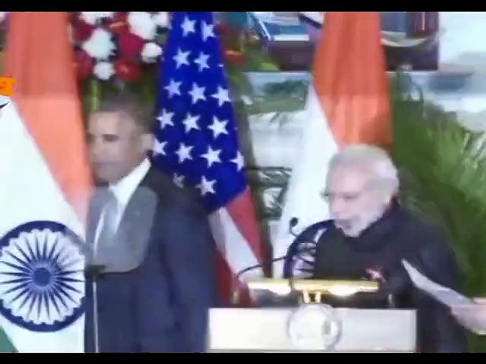 Obama Modi Press Talking 2015