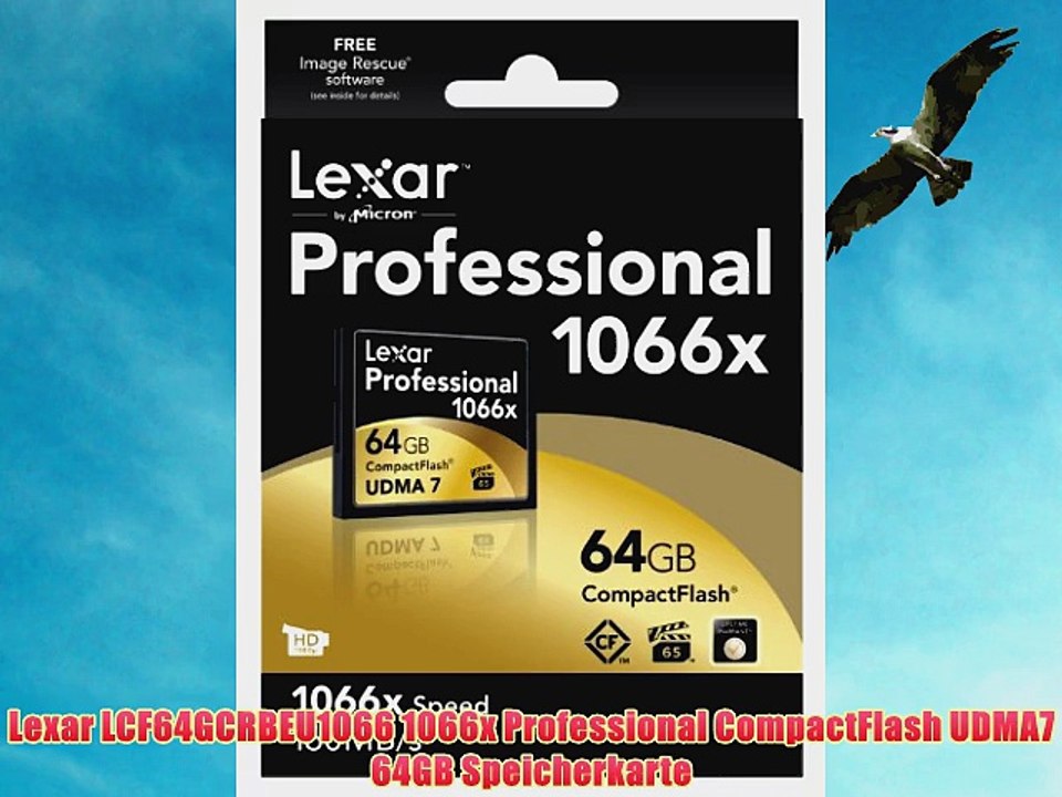 Lexar LCF64GCRBEU1066 1066x Professional CompactFlash UDMA7 64GB Speicherkarte