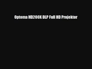 Optoma HD200X DLP Full HD Projektor