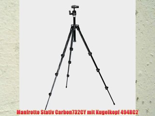 Manfrotto Stativ Carbon732CY mit Kugelkopf 494RC2