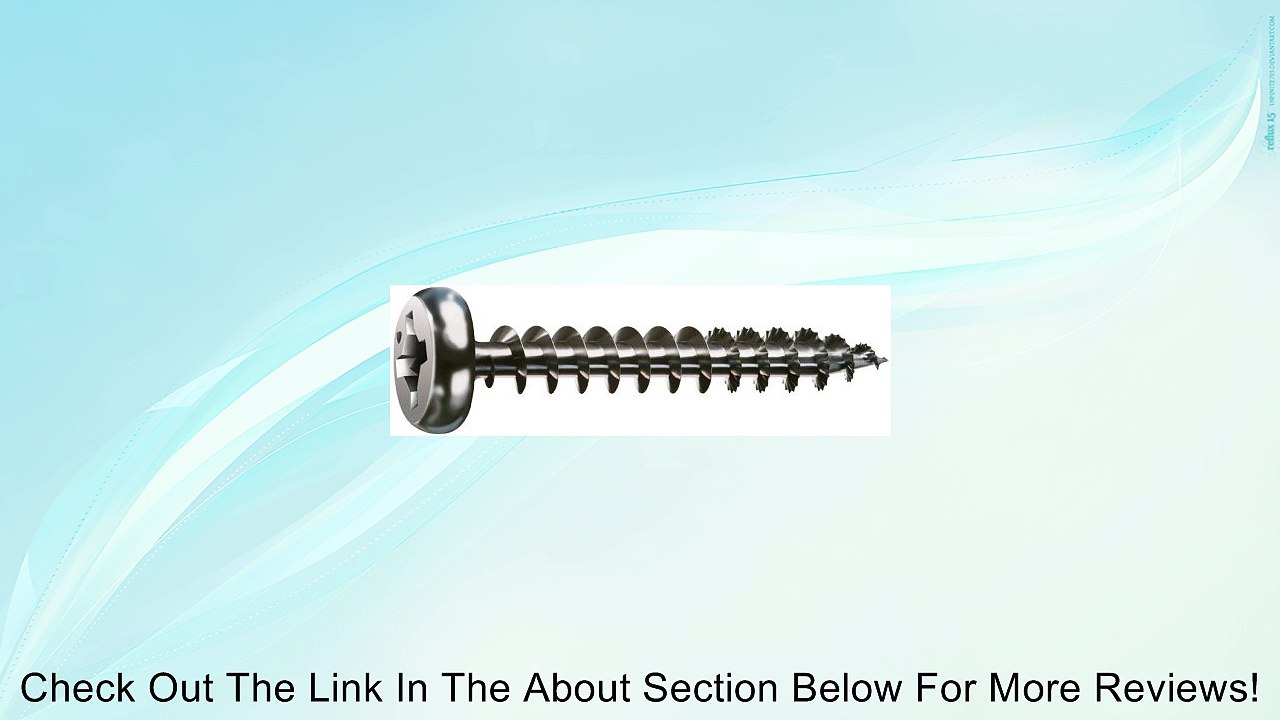 Spax 4111010400251 8-by-1-Inch Pan Head Construction Screw, Zinc, 30-Pack Review
