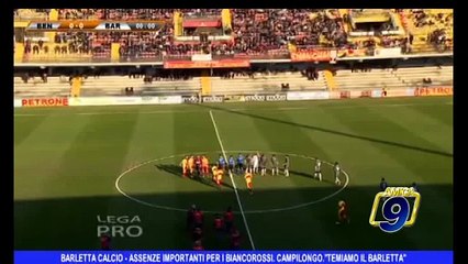 BARLETTA CALCIO | Assenze importanti per i biancorossi