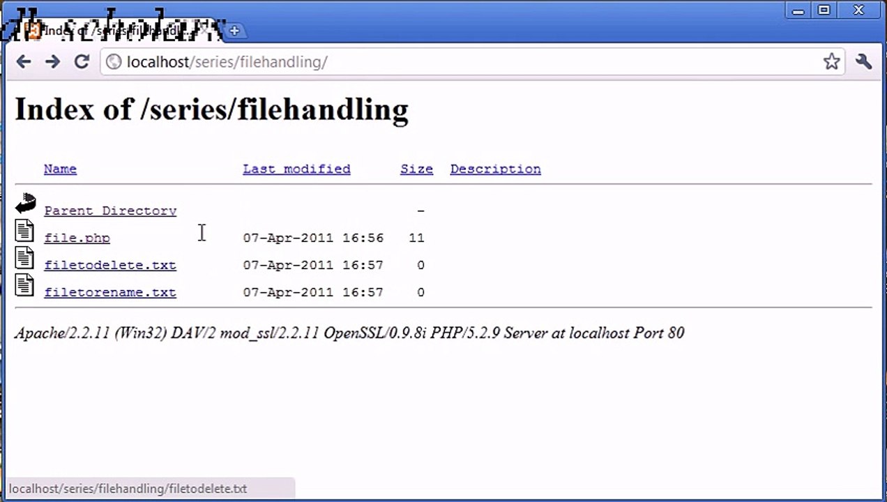 PHP Lecture (86) File Handling Deleting and Renaming Files Part 2_x264