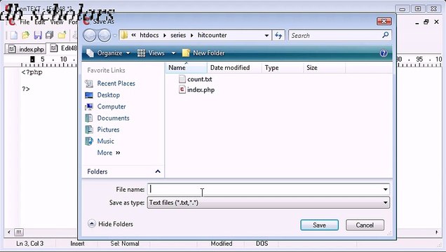 PHP Lecture (92) Creating a non-unique Hit Counter_x264
