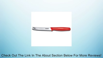Victorinox Cutlery 4-1/4-Inch Fork-tipped Tomato Knife, Red Polypropylene Handle Review
