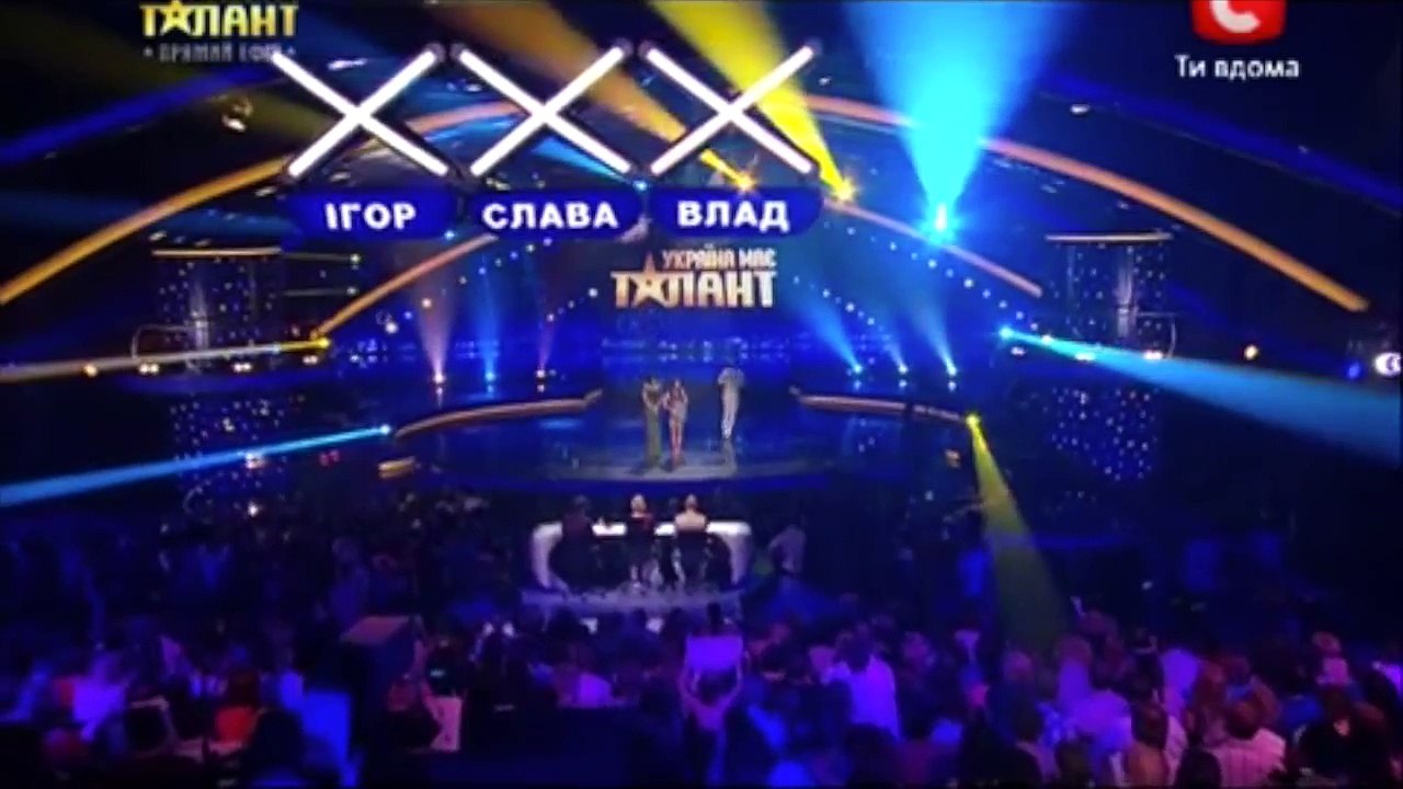 Marriage proposal in Ukraine Got Talent - Duo Flame