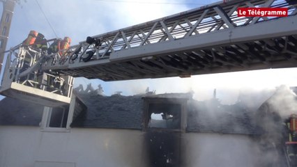 Concarneau. Une maison ravagée par le feu : cinq personnes hospitalisées