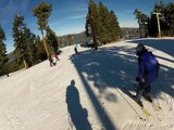 GoPro snow skiing