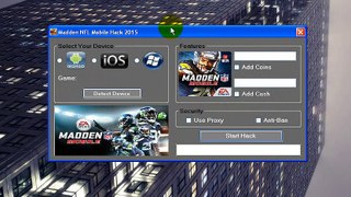 Madden NFL Mobile Cheats 99.999 Cash Coins Hack iOS Android No survey