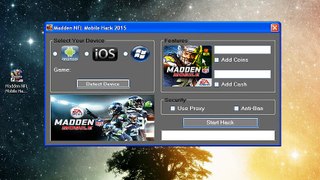 Madden NFL Mobile Hack  Android IOS 99.999 Coins, cash 2015 No survey