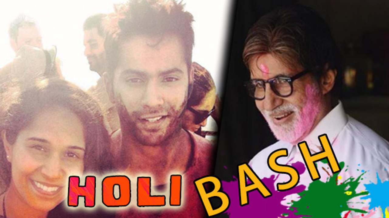 "Big B, Varun Dhawan, Sonakshi Sinha Celebrating HOLI "