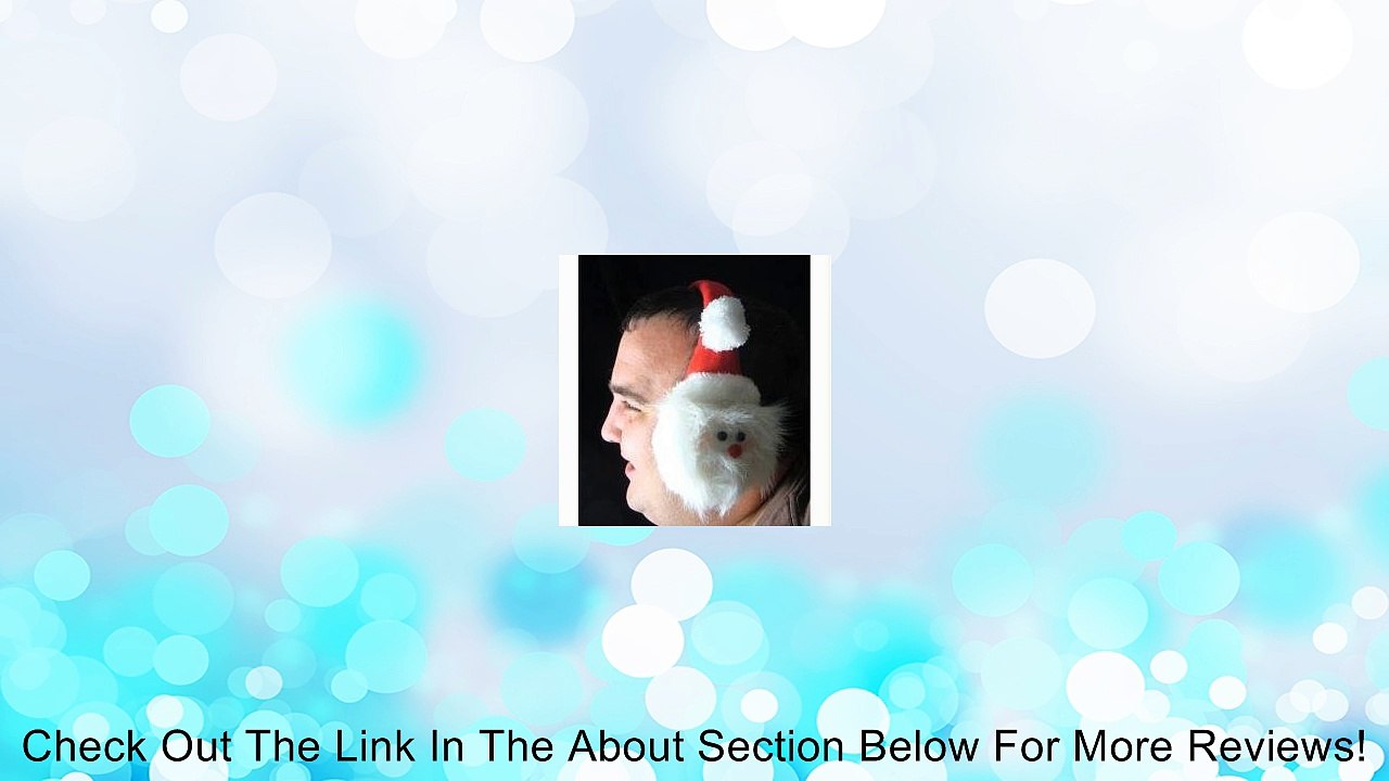 7" Plush Santa Claus Face Christmas Ear Muffs Review
