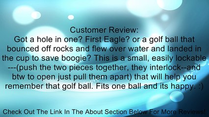 1 (One) Single BCW Golf Ball Square / Cube - Holder / Display Case! Review