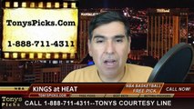Miami Heat vs. Sacramento Kings Free Pick Prediction NBA Pro Basketball Odds Preview 3-7-2015