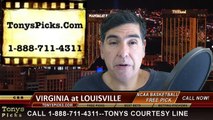 Louisville Cardinals vs. Virginia Cavaliers Free Pick Prediction NCAA College Basketball Odds Preview 3-7-2015