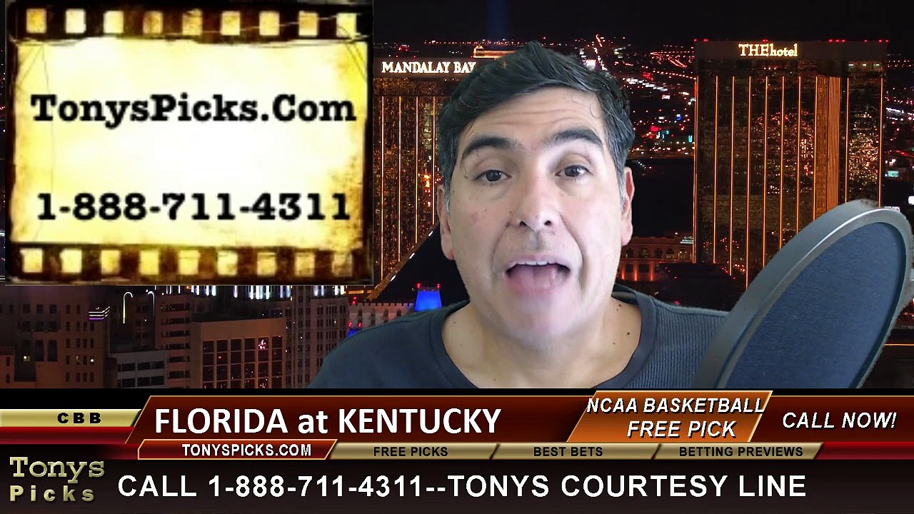 Kentucky Wildcats vs. Florida Gators Free Pick Prediction NCAA College Basketball Odds Preview 3-7-2015