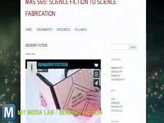 Sensory Fiction- A book that you can wear