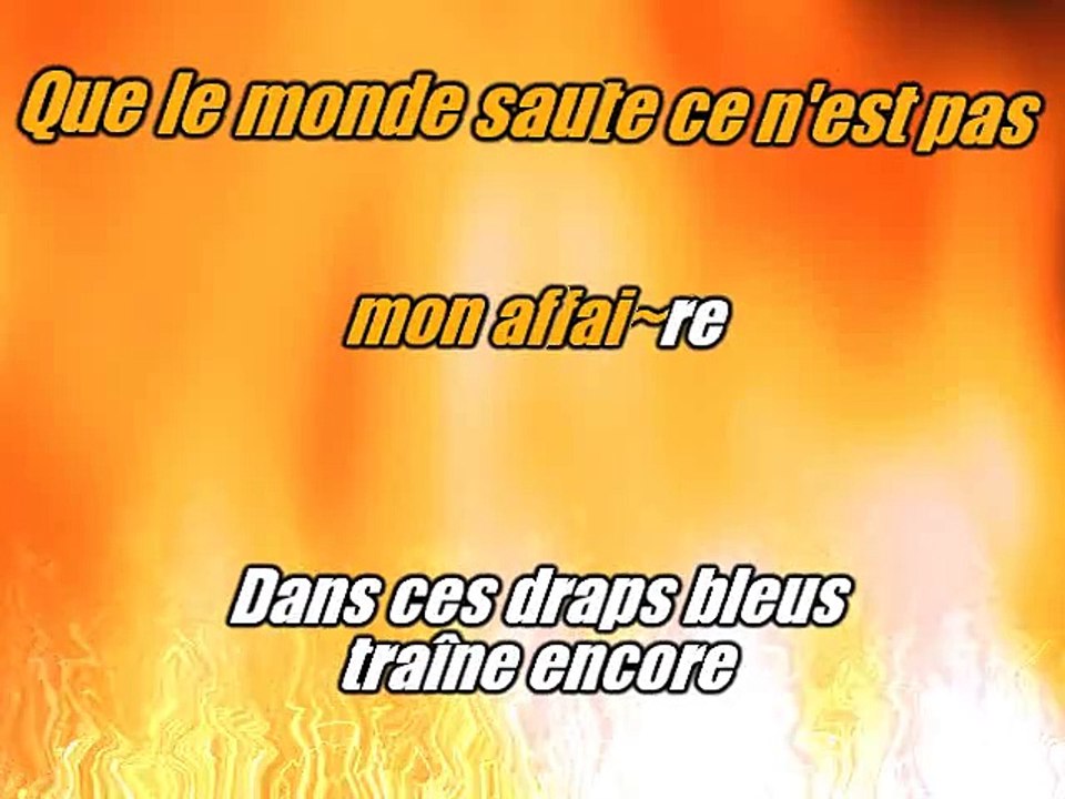 KARAOKE ETIENNE DAHO - Le grand sommeil