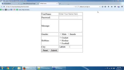 HTML Class 3 Forms, Videos, IFrame