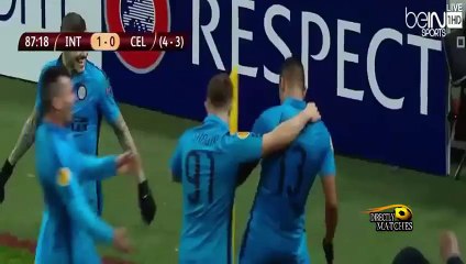 اهداف مباراة انتر ميلان وسيلتك 1-0 - تعليق نوفل الباشي HD