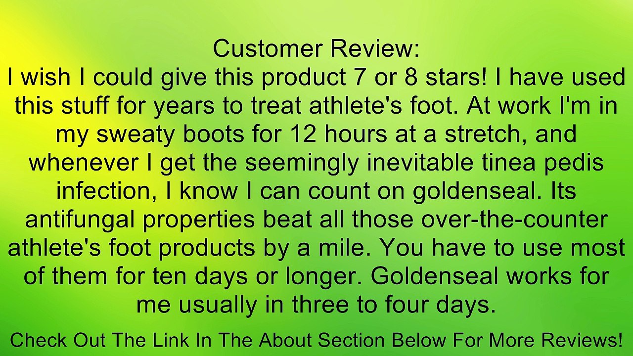 COUNTRY COMFORT Herbal Savvy Goldenseal Myrrh 2 OZ Review