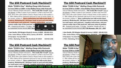 The $50 Postcard Cash Machine Review | What is $50 Postcard Cash Machine | Make $500-$1000 A Week!