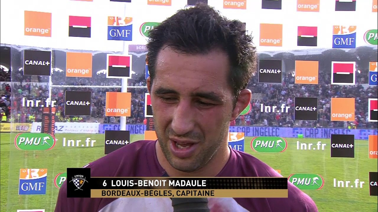 TOP14 - Bordeaux-Stade Français: Interview Louis Benoit Madaule (PAR) - J19 - Saison 2014/2015