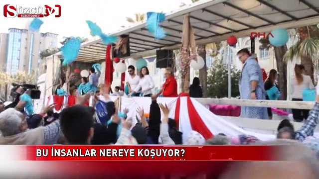 Bu insanlar nereye koşuyor?