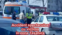 Accident spectaculos cu victima in zona Tesatura Iasi ( detalii pe www.iasi1.ro )