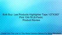 Bulk Buy: Lee Products Highlighter Tape 1/2