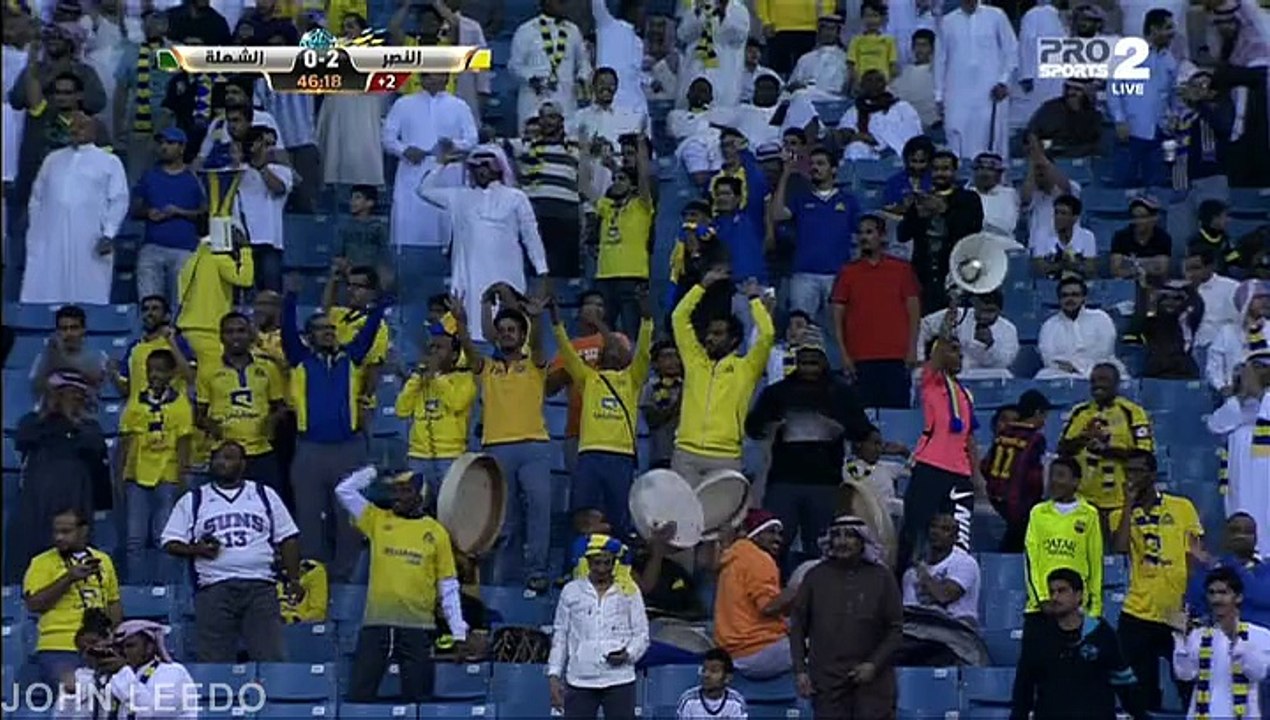 هدف النصر الثاني على الشعله دوري جميل الجوله 18