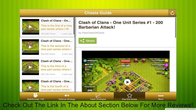 Cheats For Clash Of Clans Game Guide Pro: Cheats, Strategy, Tips, Tricks & Walkthrough! Review