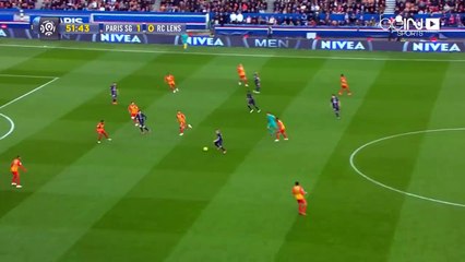 Ezequiel Lavezzi can't believe his eyes as the ball is sweeped from his feet!