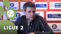 Conférence de presse US Orléans - Valenciennes FC (0-1) : Olivier FRAPOLLI (USO) - David LE FRAPPER (VAFC) - 2014/2015