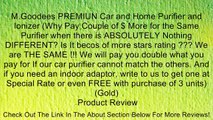 M.Goodees PREMIUN Car and Home Purifier and Ionizer (Why Pay Couple of $ More for the Same Purifier when there is ABSOLUTELY Nothing DIFFERENT? Is It becos of more stars rating ??? We are THE SAME !!! We will pay you double what you pay for If our car pur