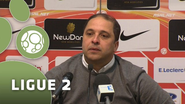 Conférence de presse AS Nancy-Lorraine - Stade Lavallois (1-1) : Pablo CORREA (ASNL) - Denis ZANKO (LAVAL) - 2014/2015