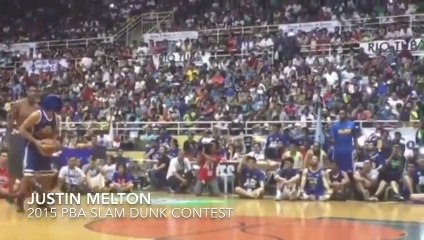 EPIC FAIL! Justin Melton tries to dunk with a blindfold 2015